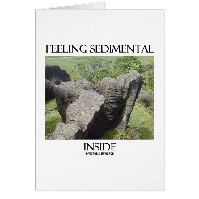 Feeling Sedimental Inside Limestone Geology Humour (Front)