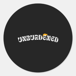 Feeling Unburdened Trump Victory 2024  Classic Round Sticker