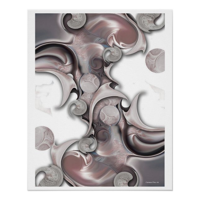 "Feeling vs Projection",  Glossy Poster (Front)