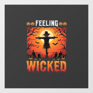 Feeling Wicked Halloween Scarecrow Design_1 Window Cling