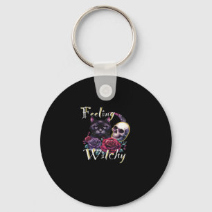 Feeling Witchy Black Cat Classic T-Shirt Keychain