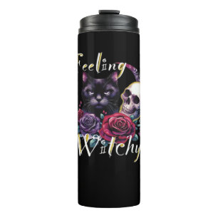 Feeling Witchy Black Cat Classic T-Shirt Thermal Tumbler