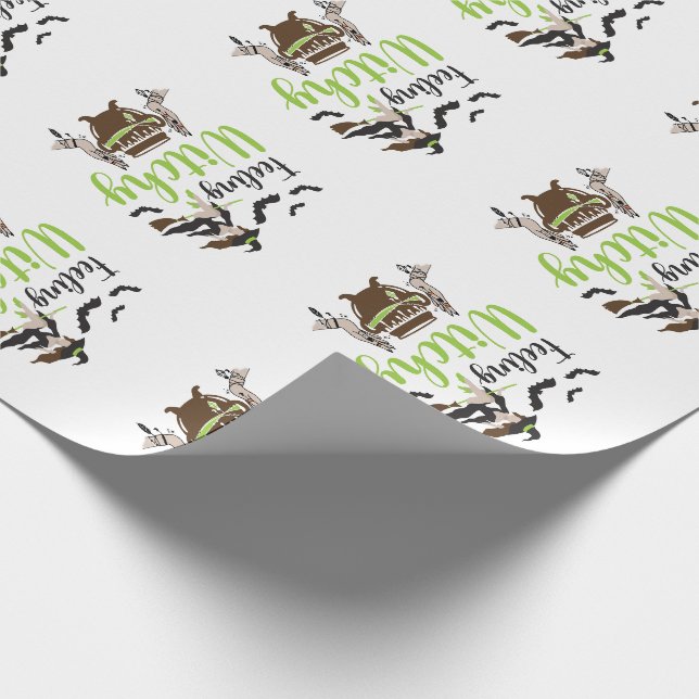 Feeling witchy Magic Halloween Wrapping Paper (Corner)