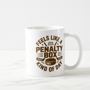 Feels Like A Penalty Box Kind Of Day Funny Hockey Coffee Mug