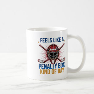 Feels Like A Penalty Box Kind Of Day Girl Hockey M Coffee Mug