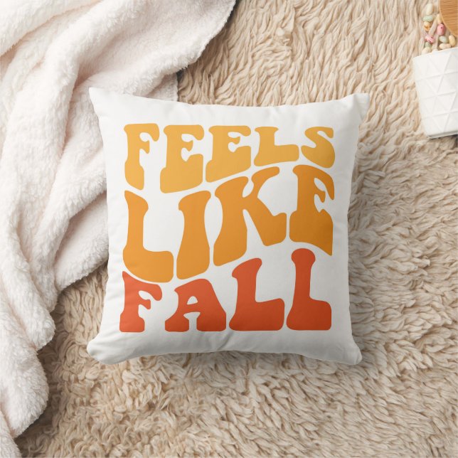 Feels Like Fall Throw Pillow (Blanket)