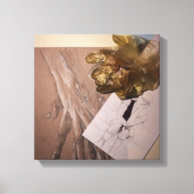 Feels like weird or Waiting Drawings Canvas (Front)