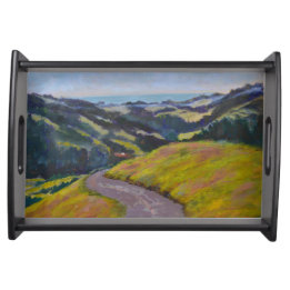 Feeney's Ranch View of San Gregorio Serving Tray