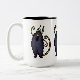 Feeping Creatures mug - striped cyclops monster