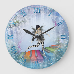 Féerie Clavier musical Vignette Horloge murale