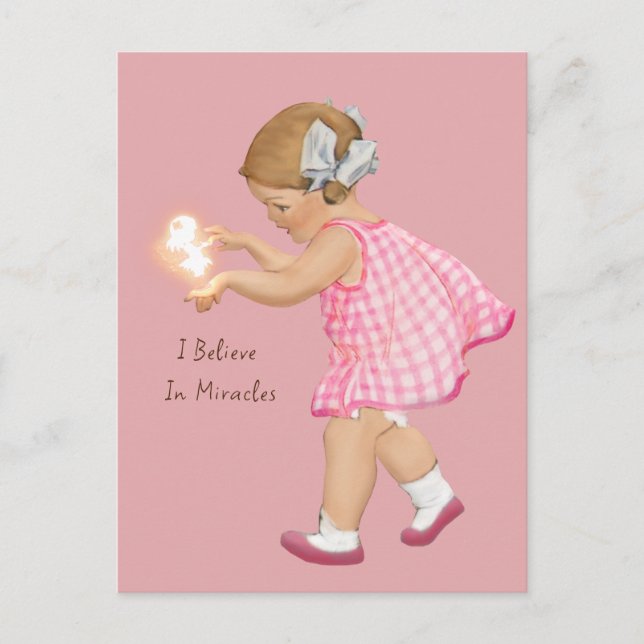 FÉERIE VINTAGE FILLE | Carte postale (Devant)