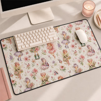 Fées des fleurs fantaisistes et jardin de fleurs s