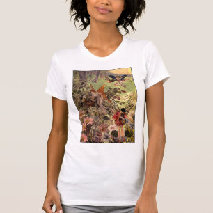 Fées et T-shirt de fleurs