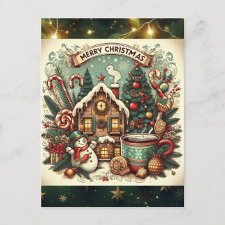 Feestdagen briefkaart holiday postcard