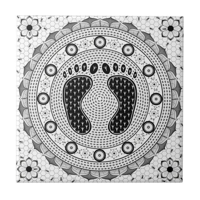 Feet Mandala Tile (Front)