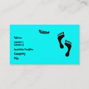 Feet on a Business Card