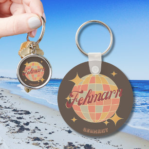 Fehmarn deutsche Ostseeinsel retro Keychain