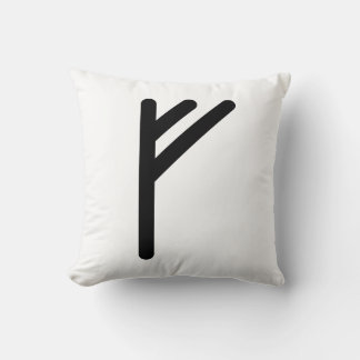 FEHU Nordic rune (Wealth, Prosperity, Abundance) | Throw Pillow