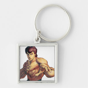 Fei Long Hands Raised Keychain