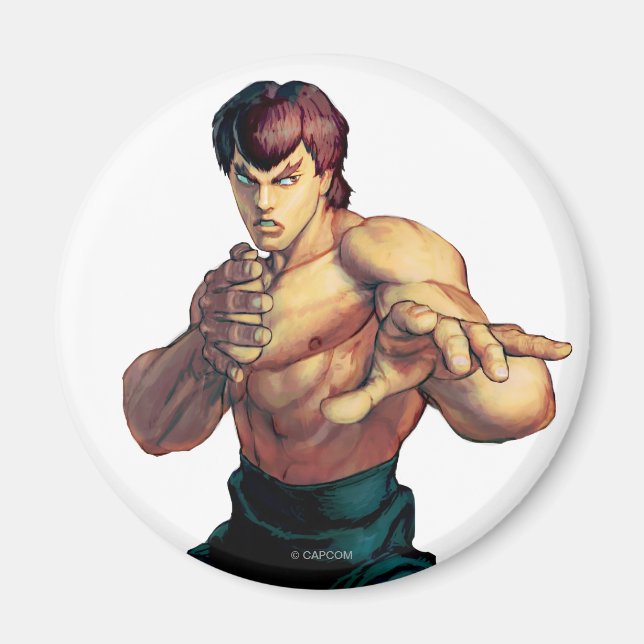 Fei Long Hands Raised Magnet (Front)