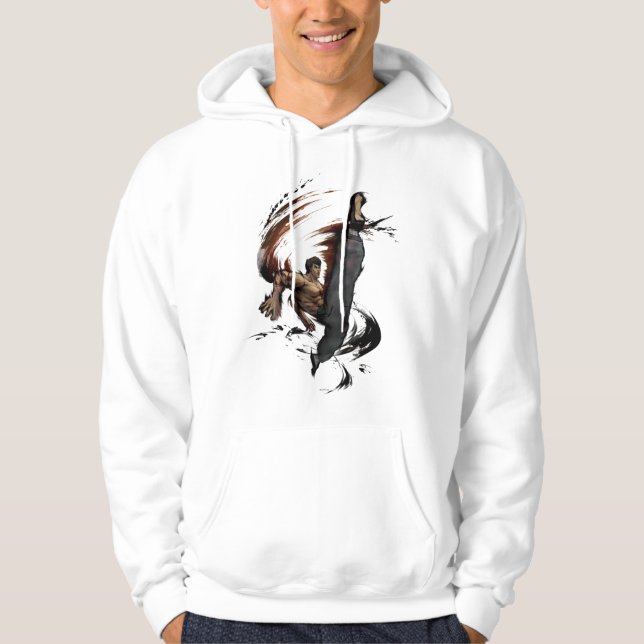 Fei Long High Kick Hoodie (Front)