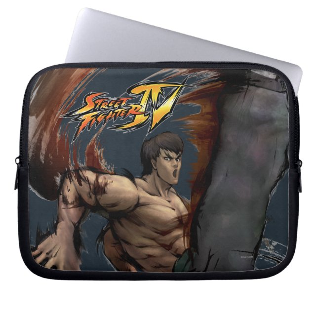 Fei Long High Kick Laptop Sleeve (Front)