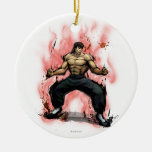 Fei Long Stance Ceramic Ornament