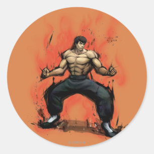 Fei Long Stance Classic Round Sticker