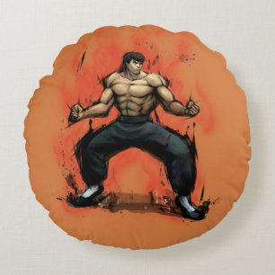 Fei Long Stance Round Pillow