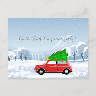 Feiertagspostkarte MINI COOPER Holiday Postcard