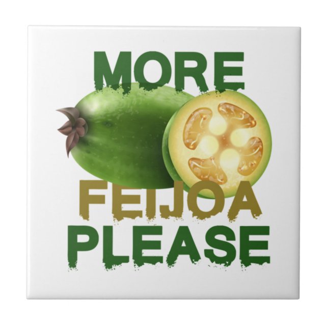 FEIJOA FRUIT ! CUTE GIFT FOR RARELY FRUIT LOVERS E TILE (Front)