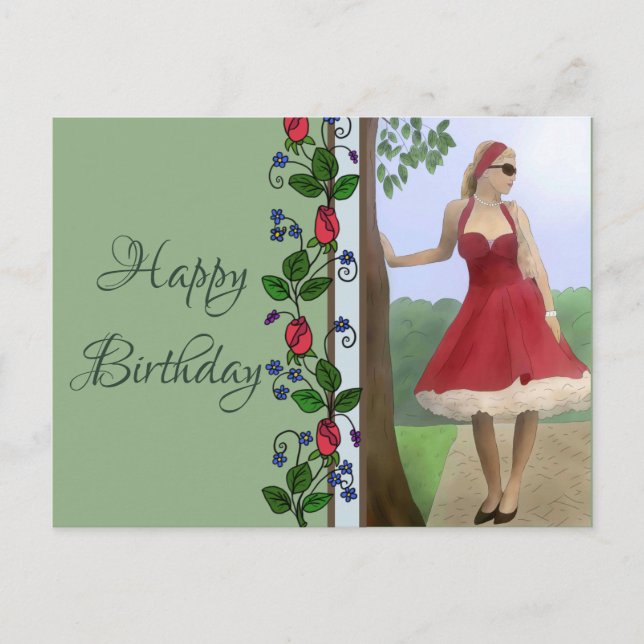 Feine Dame Postcard (Front)