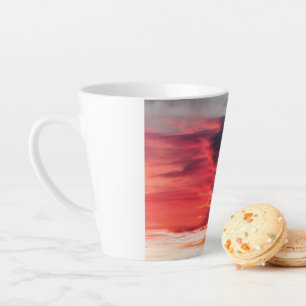 feine wave latte mug