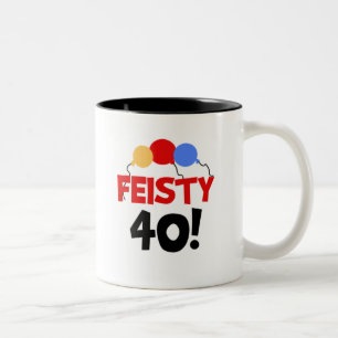 Feisty 40 Two-Tone coffee mug