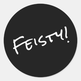 Feisty! Classic Round Sticker