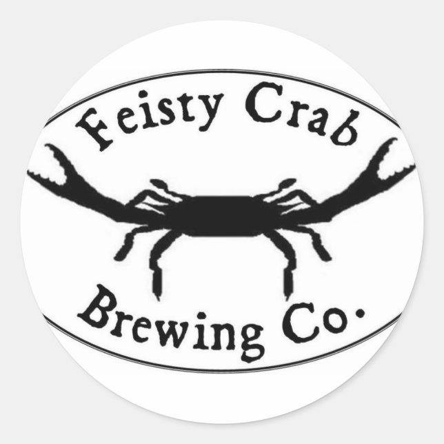 Feisty Crab Sticker (Front)