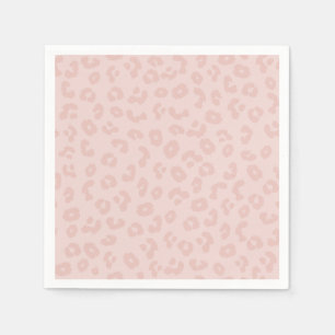 Feisty Feminine Pink Leopard Print Girly Pattern Napkin