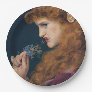 Feisty Red-haired Woman (Love's Shadow) (Divorce) Paper Plate