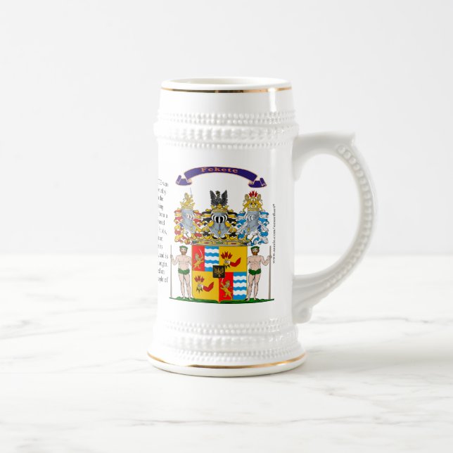 Fekete, the Origin, Meaning and the Crest  Stein (Right)