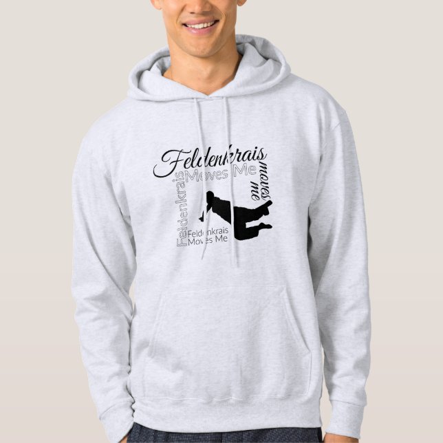 Feldenkrais Moves Me Hoodie | Black & White (Front)