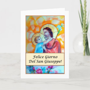 Felice Giorno del San Giuseppe (Religious) Card