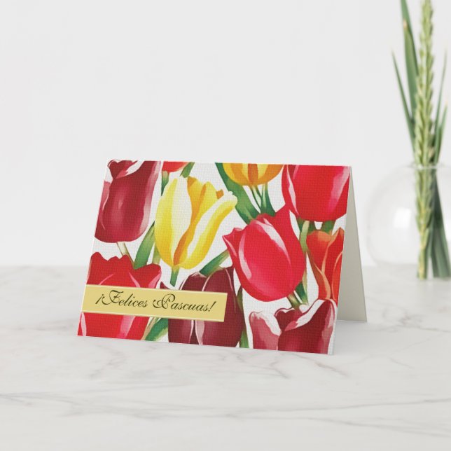 Felices Pascuas Cartes de Pâques personnalisées en (Devant)