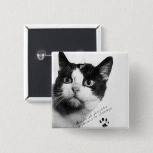Félicette: The First Cat in Space 2 Inch Square Button