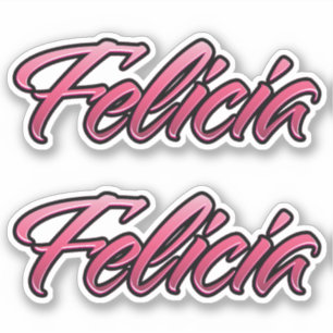 Felicia faded pink sticker Sticker Stickerset