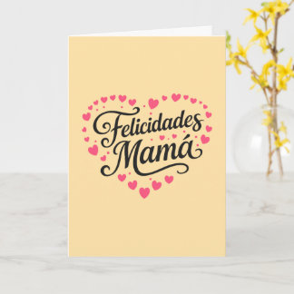 Felicidades Mamá Happy Mother's Day Calligraphy |  Card