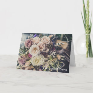 Félicitation à nouveaux M. et Mme carte de mariage