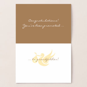 Félicitation ! Carte Foil Grand-Père