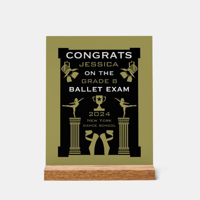 Félicitations à Ballet Dance (Recto)
