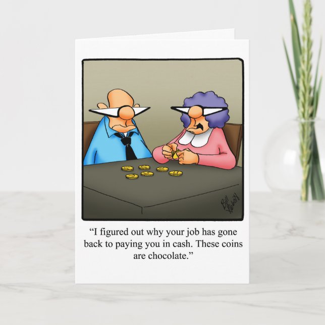 Félicitations à la retraite amusante Carte de voeu (Devant)