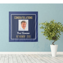 Félicitations à la retraite ! Tapisserie murale de